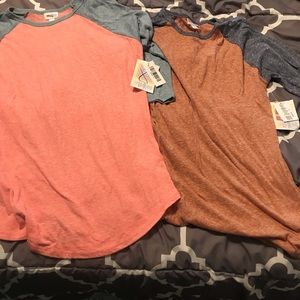 2 NWT LuLaRoe Randy tops
